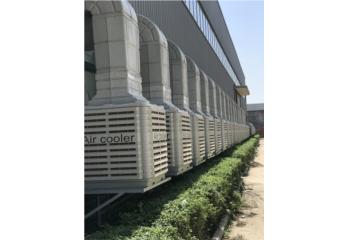 新鄉(xiāng)天力鋰能負壓風(fēng)機+冷風(fēng)機降溫案例